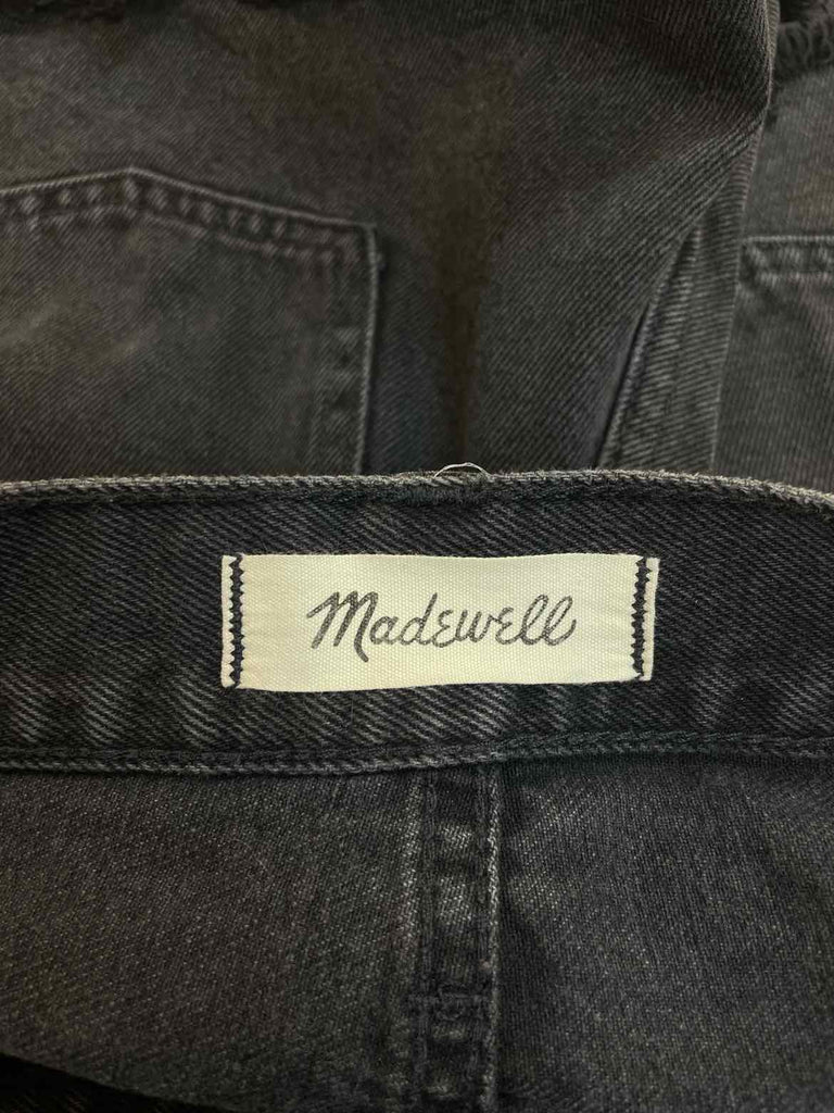 MADEWELL THE MOM JEAN BLACK SHORTS SIZE 24