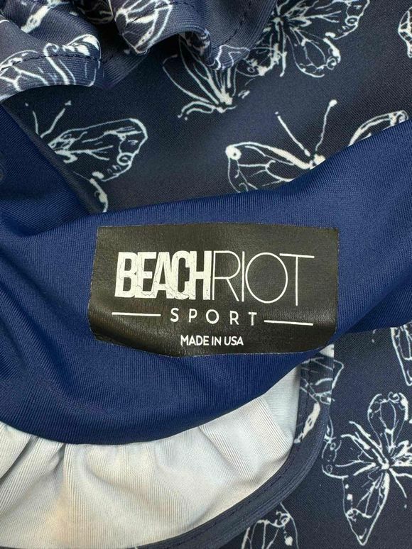 BEACH RIOT ORCHID BLOOM BUTTERFLY BLUE WORKOUT SET SIZE M