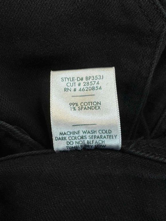 JUST BLACK HIGH RISE RAW HEM WIDE LEG BLACK JEANS SIZE 25
