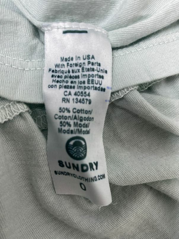 SUNDRY MINT TIERED MAXI DRESS SIZE 0