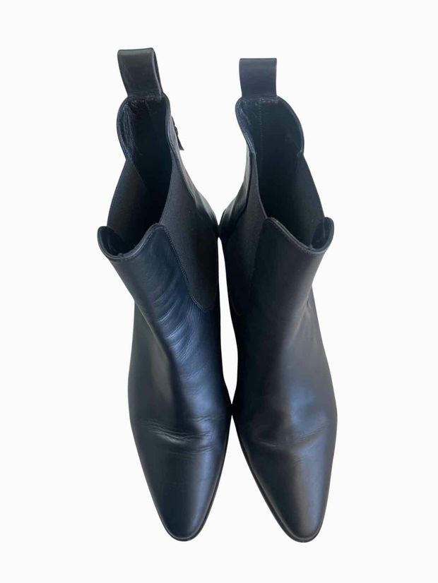 FRAME BLACK LEXINGTON CHELSEA LEATHER BOOT SIZE 40