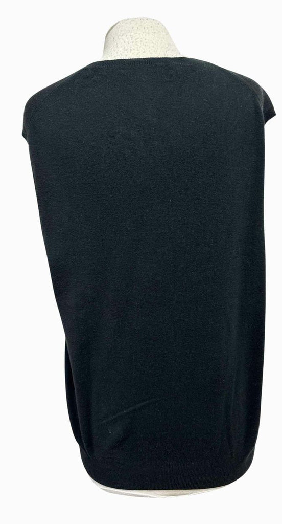 RALPH LAUREN 100% PIMA COTTON BLACK SWEATER VEST SIZE XL