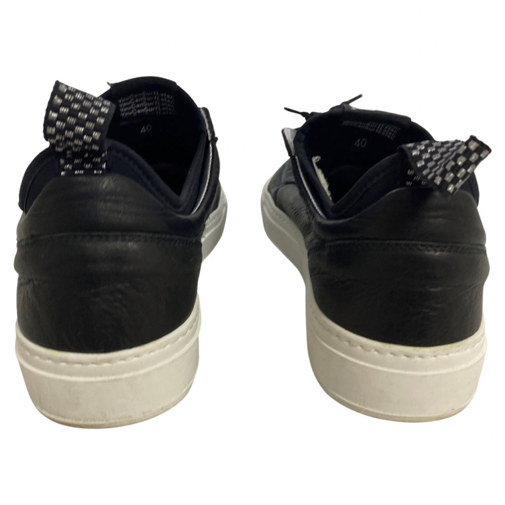 P448 BLACK JOHN LOW TOP SNEAKERS SIZE 40