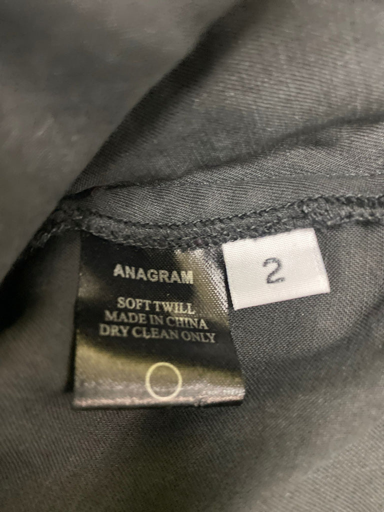 ANAGRAM 100% TENCEL BLACK SHIRT DRESS SIZE 2