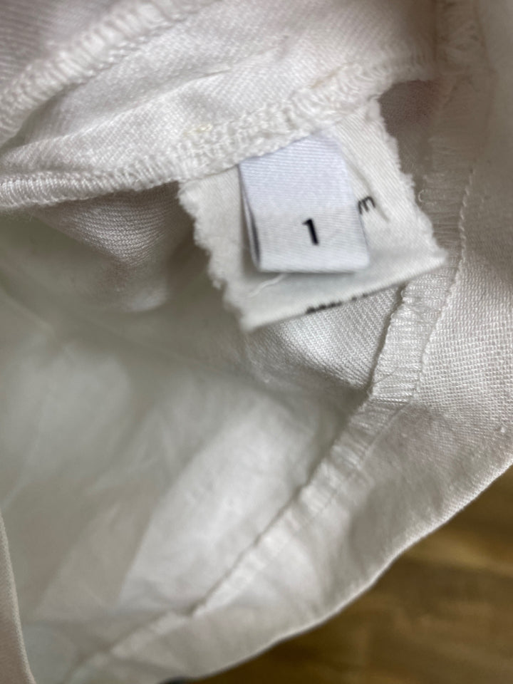 HAZEL BROWN LINEN STRETCH TOP SIZE 2 / SMALL