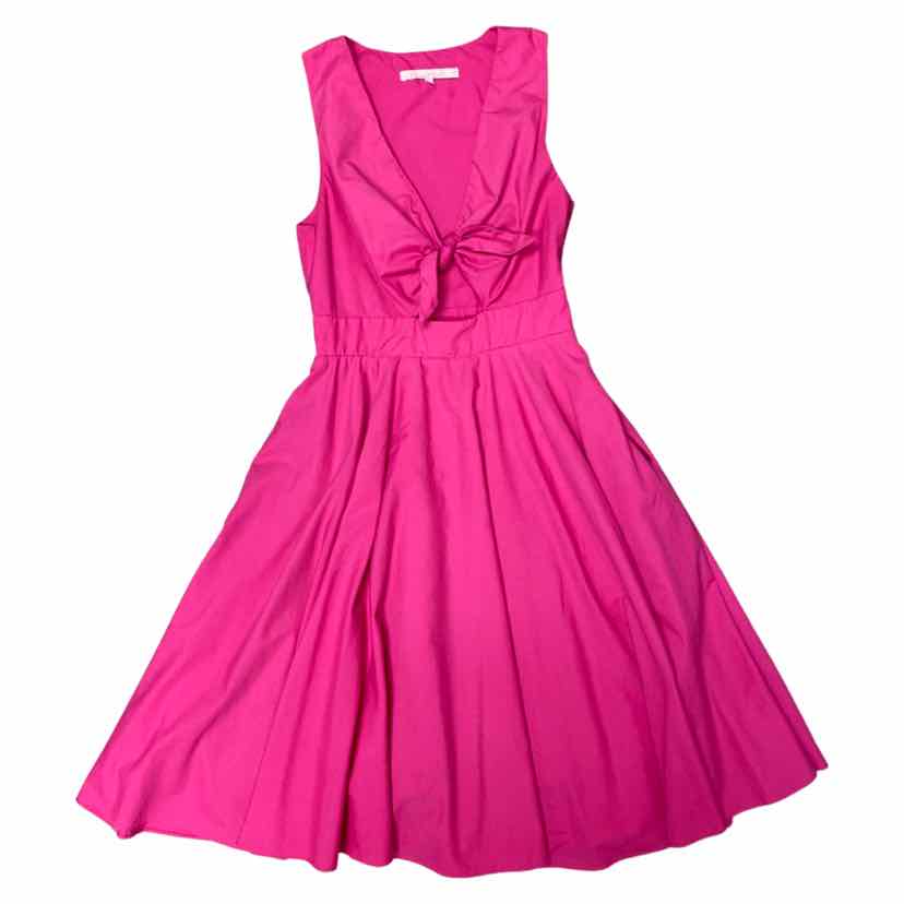ANTHROPOLOGIE PINK HUTCH TIE FRONT SLEEVELESS DRESS SIZE 4