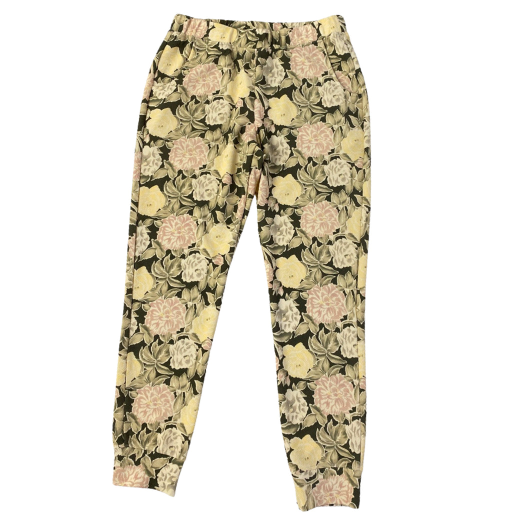 NWT! SHOW ME YOUR MUMU YELLOW/MULTI-COLOR PULL ON FLORAL JOGGERS SIZE SMALL