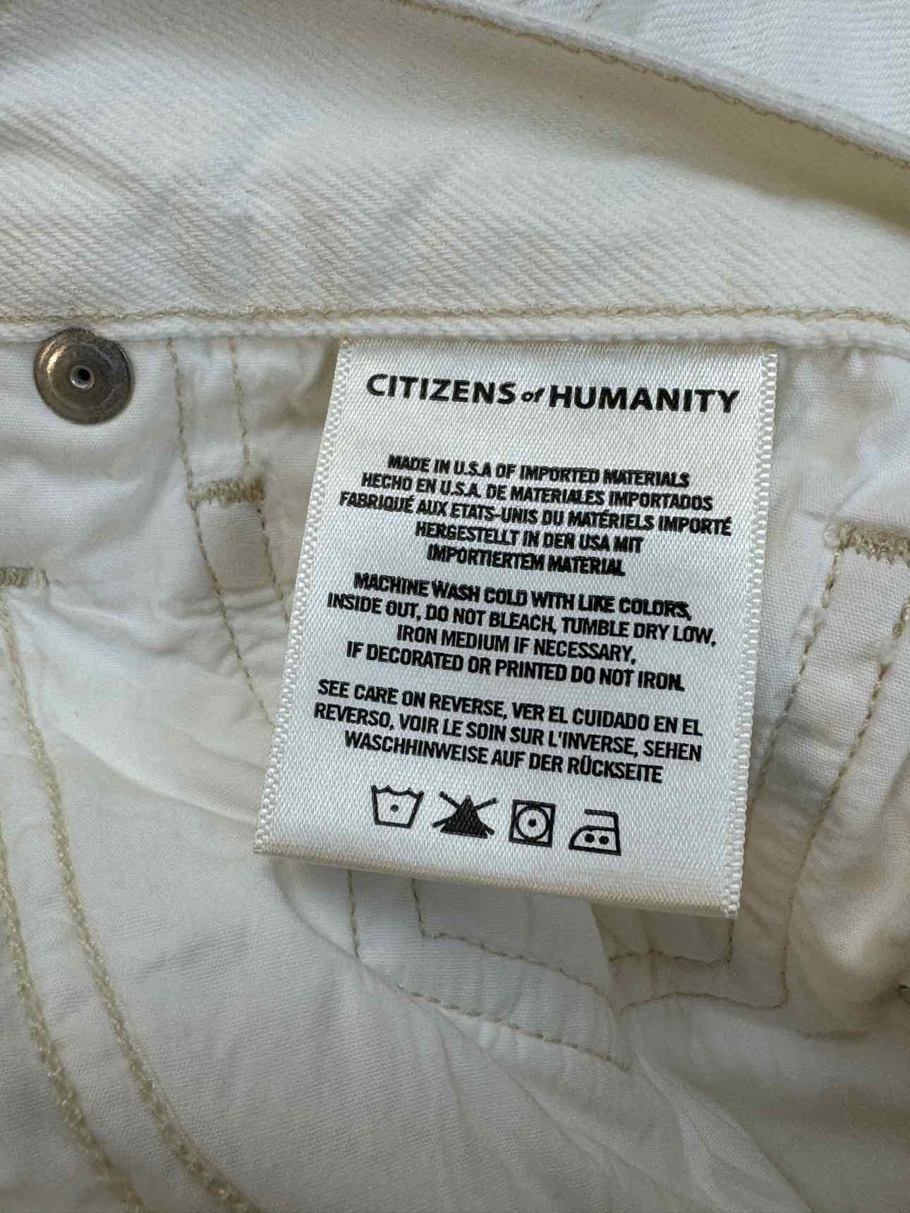 CITIZENS OF HUMANITY SACHA HIGH RISE WIDE LEG DENIM IN IDYLL SIZE 27