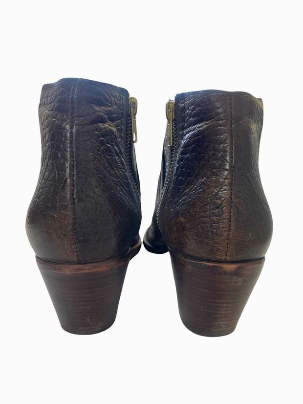 FREE PEOPLE ALLIGATOR EMMET DISTRESED WESTERN LEATHER BOOT SIZE 40