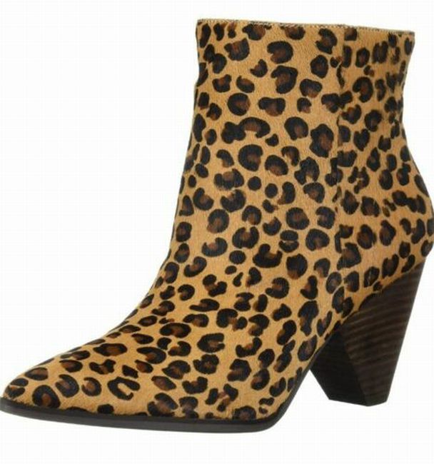LUCKY BRAND CHEETAH MUNISE LEOPARD BOOTIES SIZE 5.5– WEARHOUSE CONSIGNMENT