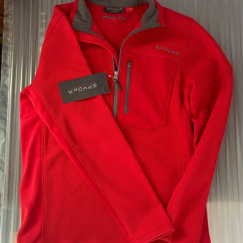 SPYDER BANDIT HALF ZIP PULLOVER RED MJACKET SIZE XXLARGE