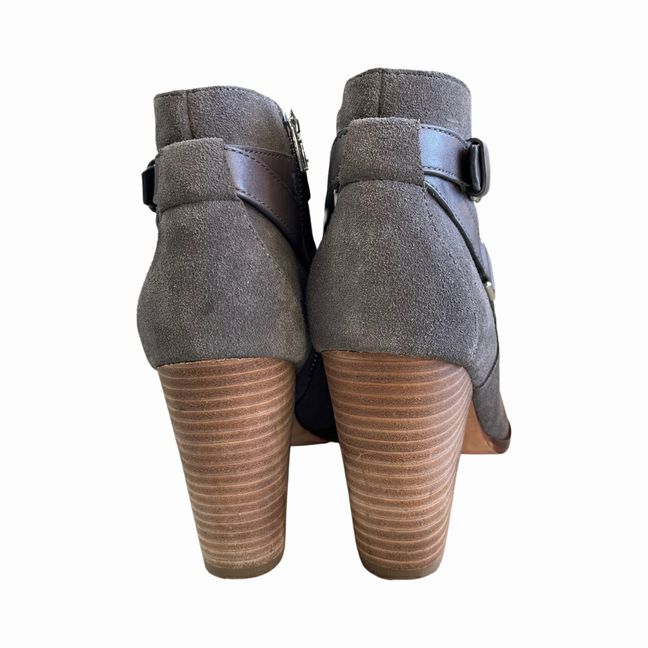 COLE HAAN BELTED SUEDE GREY BOOTIE SIZE 8.5