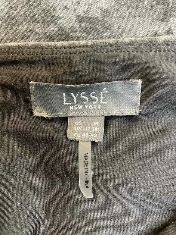 LYSSE GREY/BLACK DENIM SHAPING LEGGING SIZE M