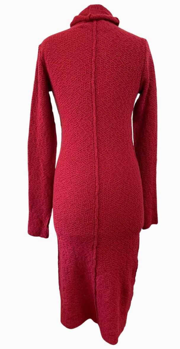 DANIEL ANDRESEN WOOL RED SWEATER DRESS SIZE S