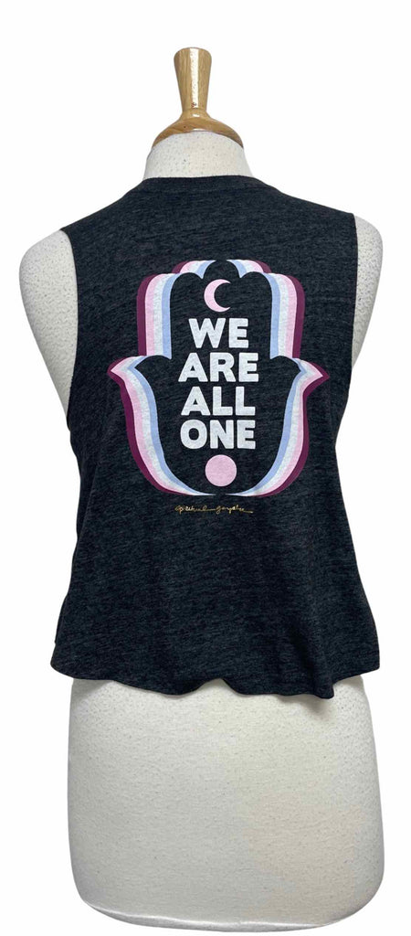 SPIRITUAL GANGSTER "WE ARE ALL ONE" TANK GRAY TOP SIZE S