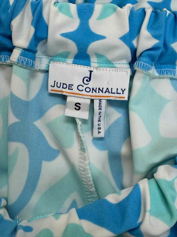 JUDE CONNALLY PRINT PULL ON BLUE SHORTS SIZE S