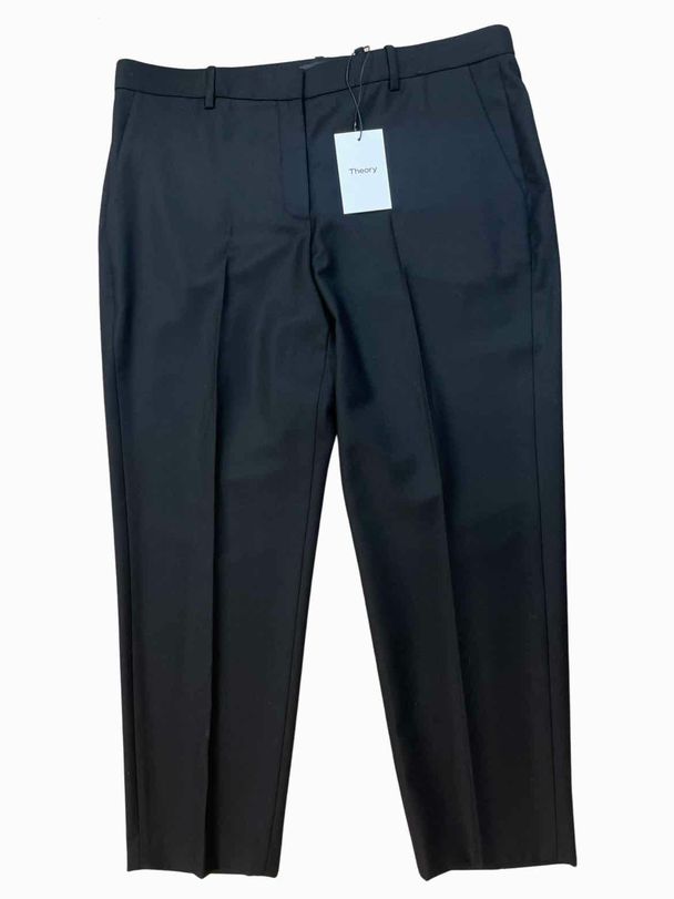 THEORY NWT! TAILOR TROUSER BLACK PANTS SIZE 12