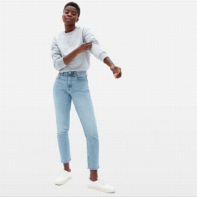 NWT! EVERLANE STRAIGHT LEG CHEEKY DENIM JEANS SIZE 26
