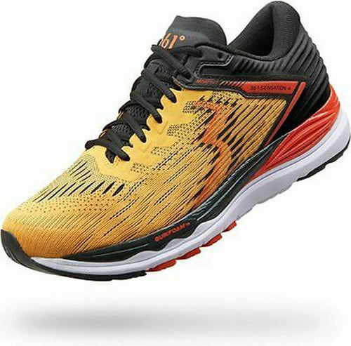 361 MUSTARD YELLOW DEGREE MORPHIT SENSATION 4 RUNNING SNEAKERS SIZE 14