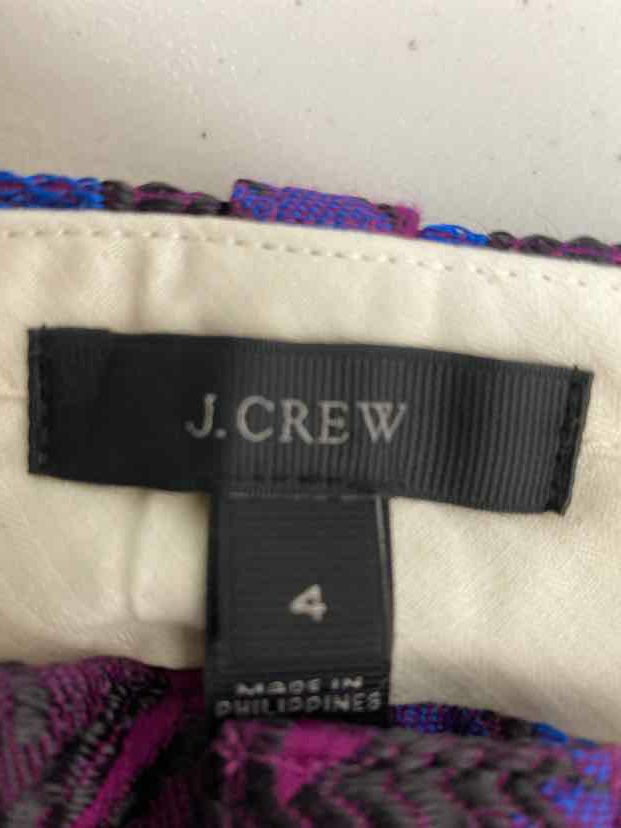 JCREW NWT! KICKOUT CROP PAISLEY PRINT WHITE/MULTI-COLOR PANT SIZE 10–  WEARHOUSE CONSIGNMENT