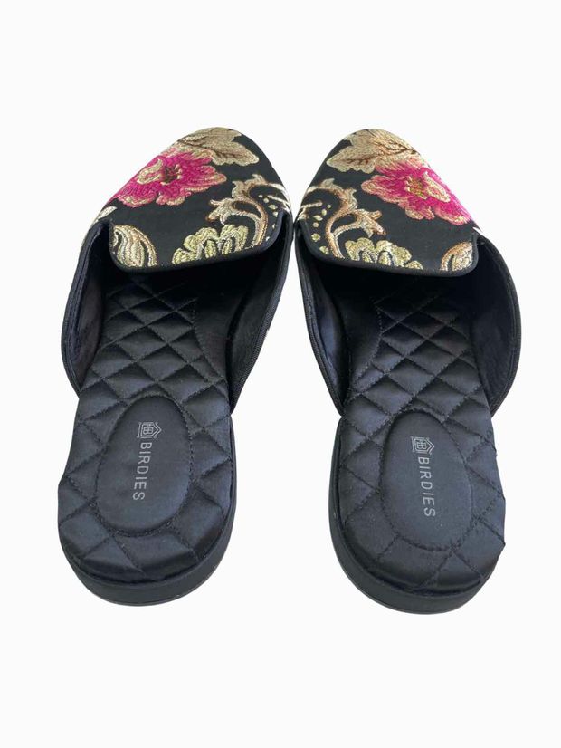 BIRDIES PHEOBE EMBROIDERED FLORAL JACQUARD MULES SIZE 11