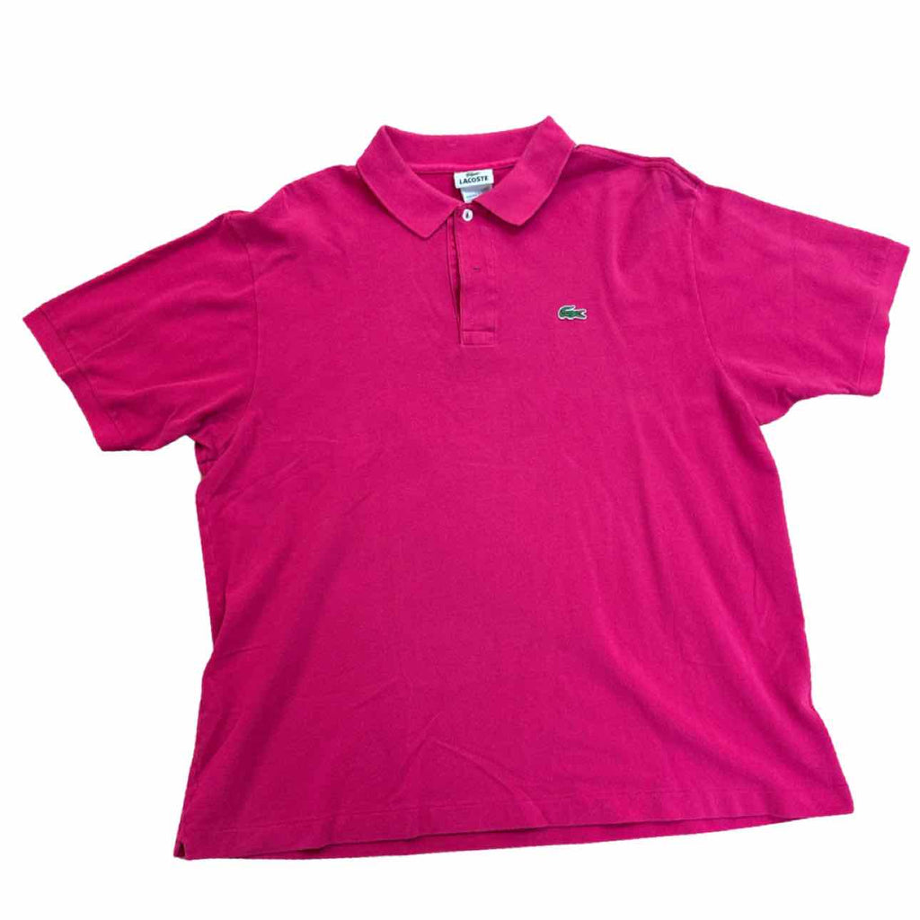 LACOSTE POLO PINK SHIRT SIZE 2XL