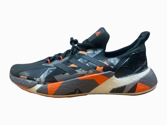 ADIDAS BLACK AND ORANGE ADIDAS SIZE 14