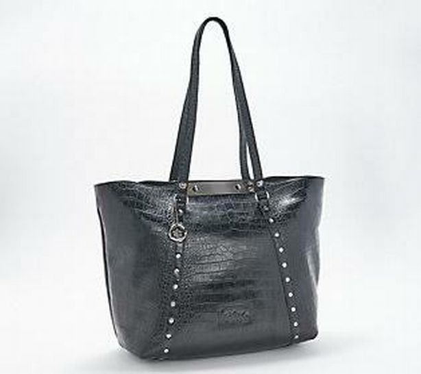 Patricia Nash shops Black Studded Shoulder Tote