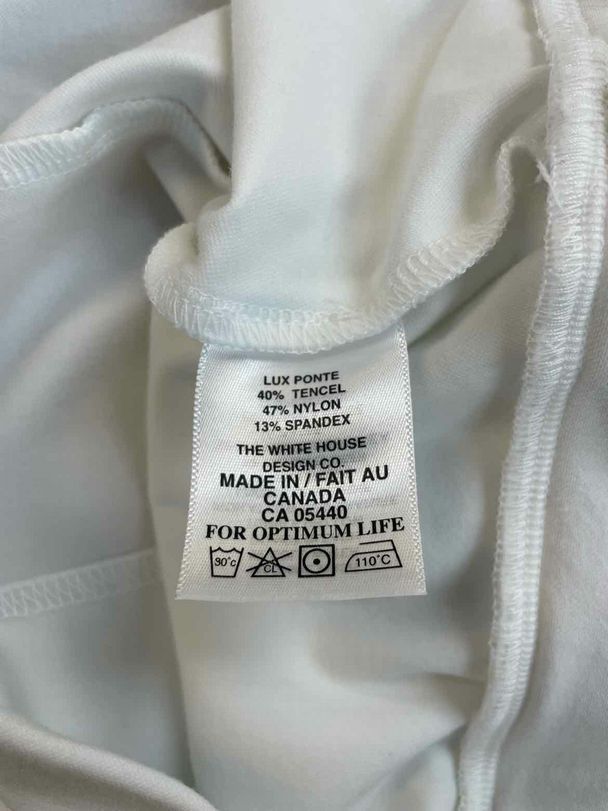 SYMPLI LUX PONTE NU WIDE LEG CROP WHITE PANT SIZE 8