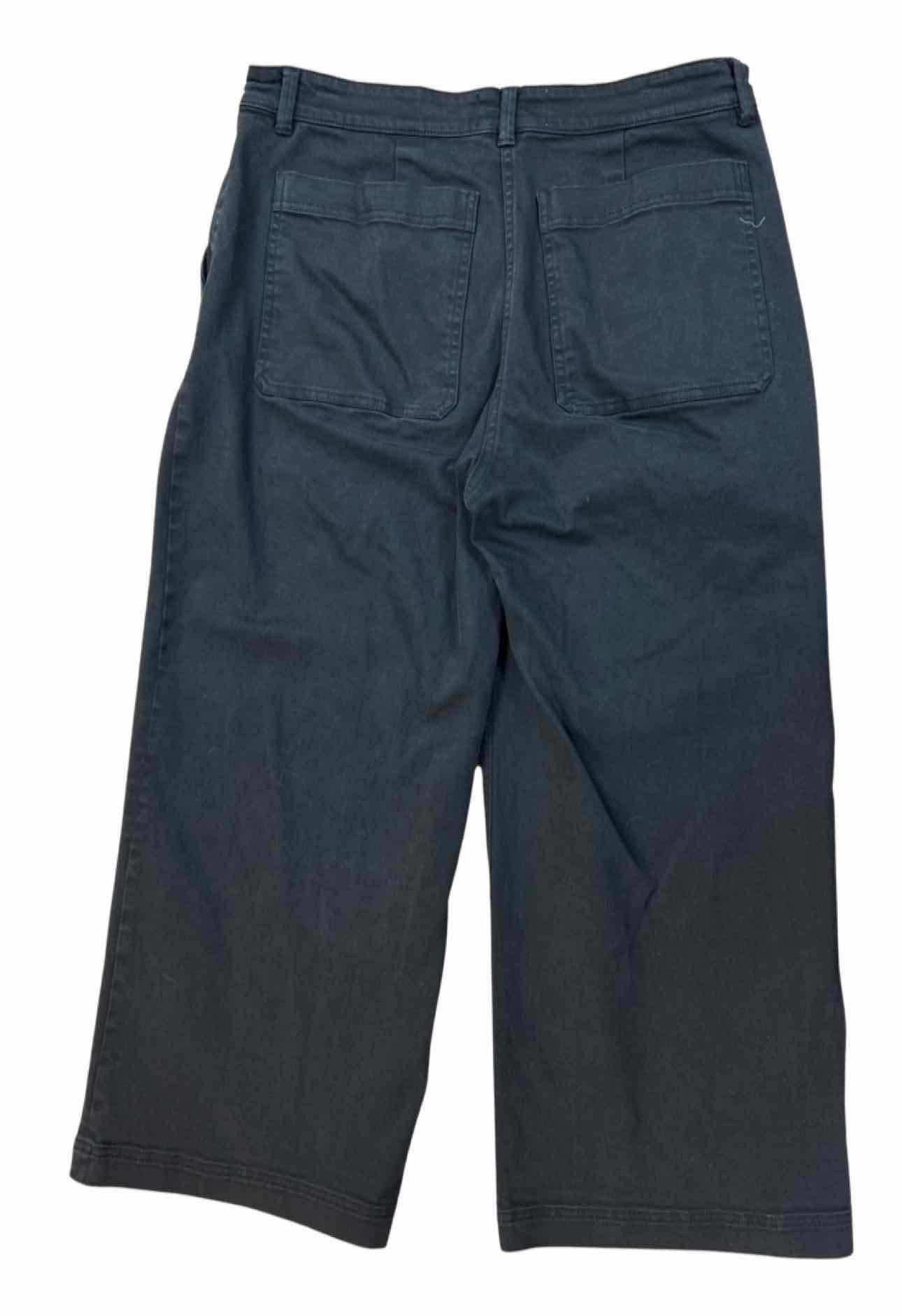 EVERLANE CROPPED WIDE LEG BLACK DENIM REGULAR SIZE 16