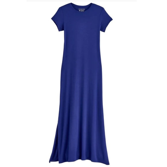 COOLIBAR DOUNELLE SPF 50 MAXI ROYAL BLUE DRESS SIZE 2X