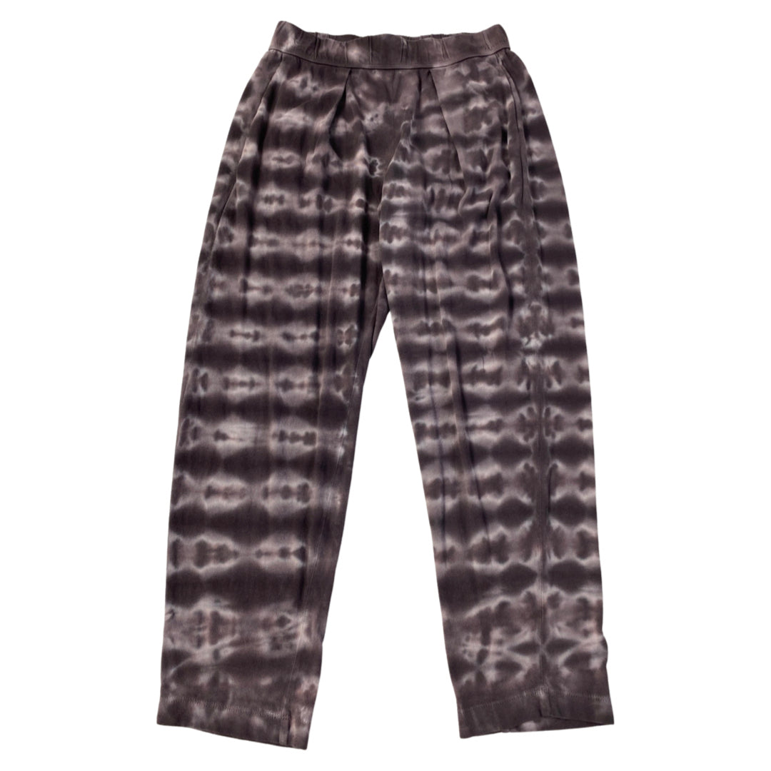 RAQUEL ALLEGRA BROWN TIE-DYE EASY LOUNGE PANTS SIZE 0