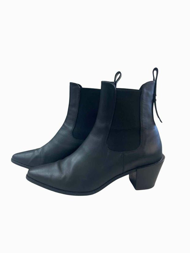 FRAME BLACK LEXINGTON CHELSEA LEATHER BOOT SIZE 40