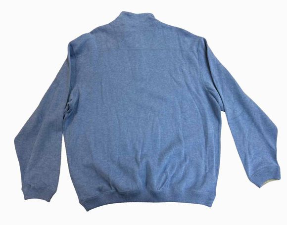 CREMIEUX 1/4 ZIP LONG SLEEVES BLUE SWEATER SIZE XXL