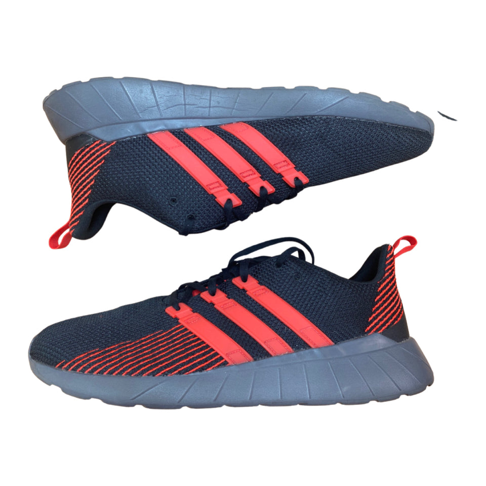 ADIDAS QUESTAR FLOW CORE BLACK RED SIZE 14