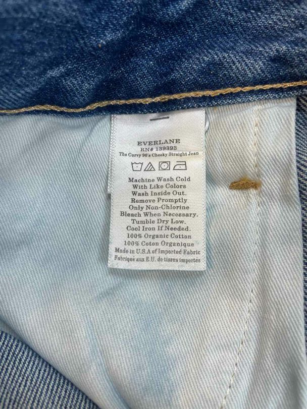 EVERLANE NWT! THE CURVY 90'S CHEEKY STRAIGHT DENIM JEAN SIZE 33