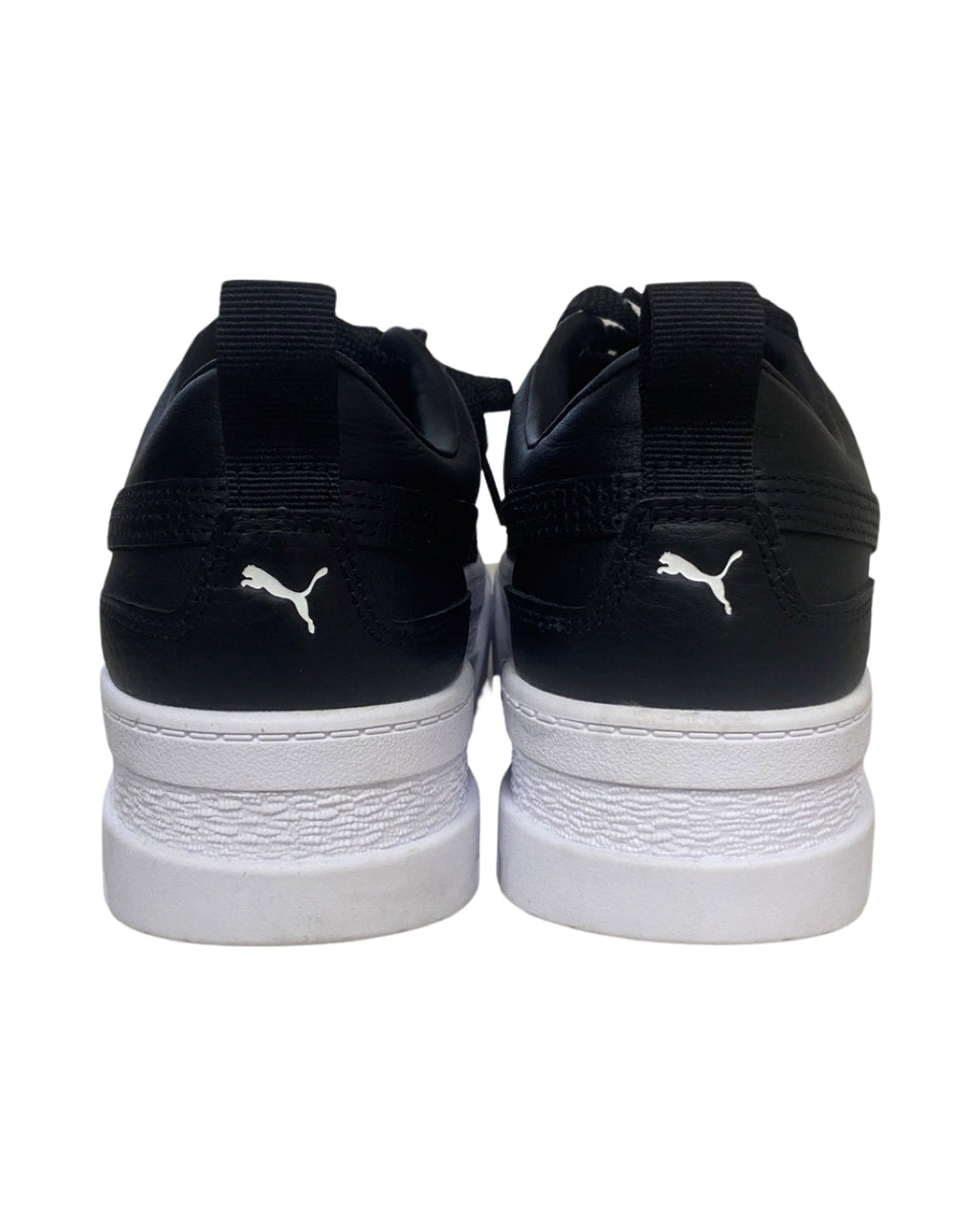 WOMENS PUMA BLACK MAYZE PLATFORM SUEDE SNEAKERS SIZE 9.5