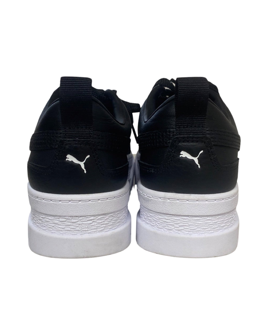 WOMENS PUMA BLACK MAYZE PLATFORM SUEDE SNEAKERS SIZE 9.5