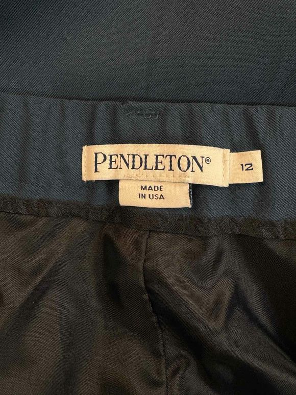 PENDLETON LINED DRESS TEAL TROUSER SIZE 12
