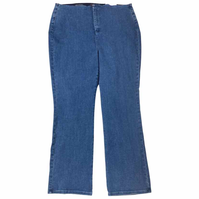 NWT! NYDJ FOREVER SLIMMING MARILYN STRAIGHT-LEG DENIM JEANS SIZE 18 PETITE