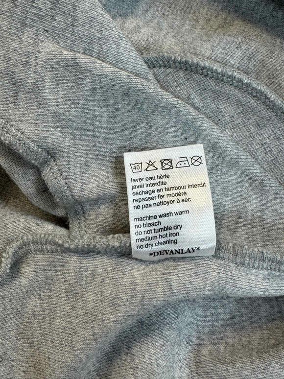 LACOSTE HEATHERED QUARTER ZIP GRAY SWEATER SIZE XXL