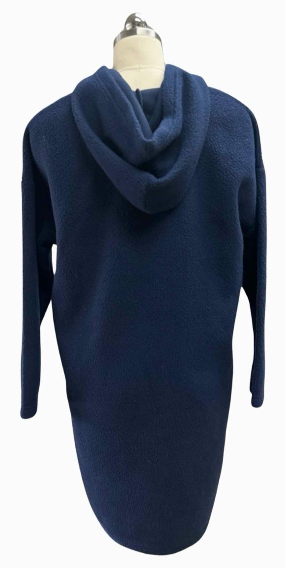 KOOLABURA FLEECE LOUNGE HOODIE NAVY DRESS SIZE XS