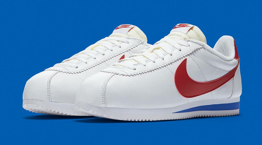 Nike 882254 Forrest Gump Classic Cortez White Red Sneaker Size 11.5