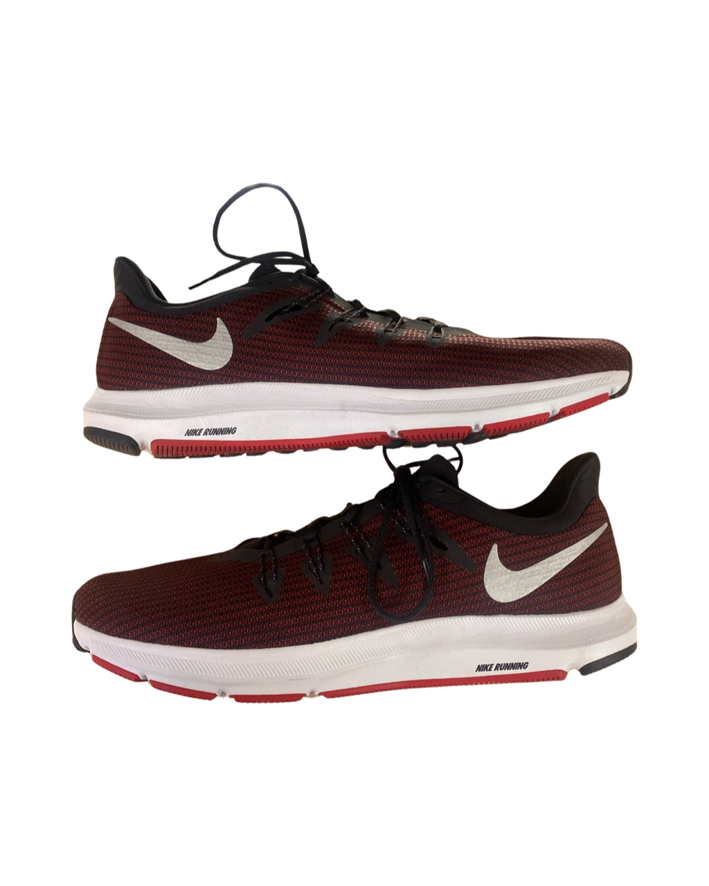 NIKE QUEST 2 RUNNING SNEAKER RED/BLK SIZE 14