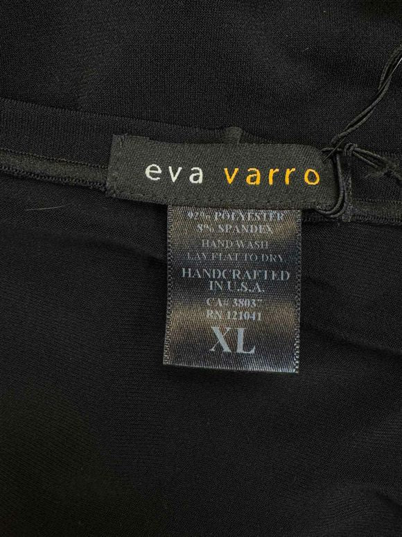 EVA VARRO NWT! LEATHERETTE MATRIX BLACK TOP SIZE XL