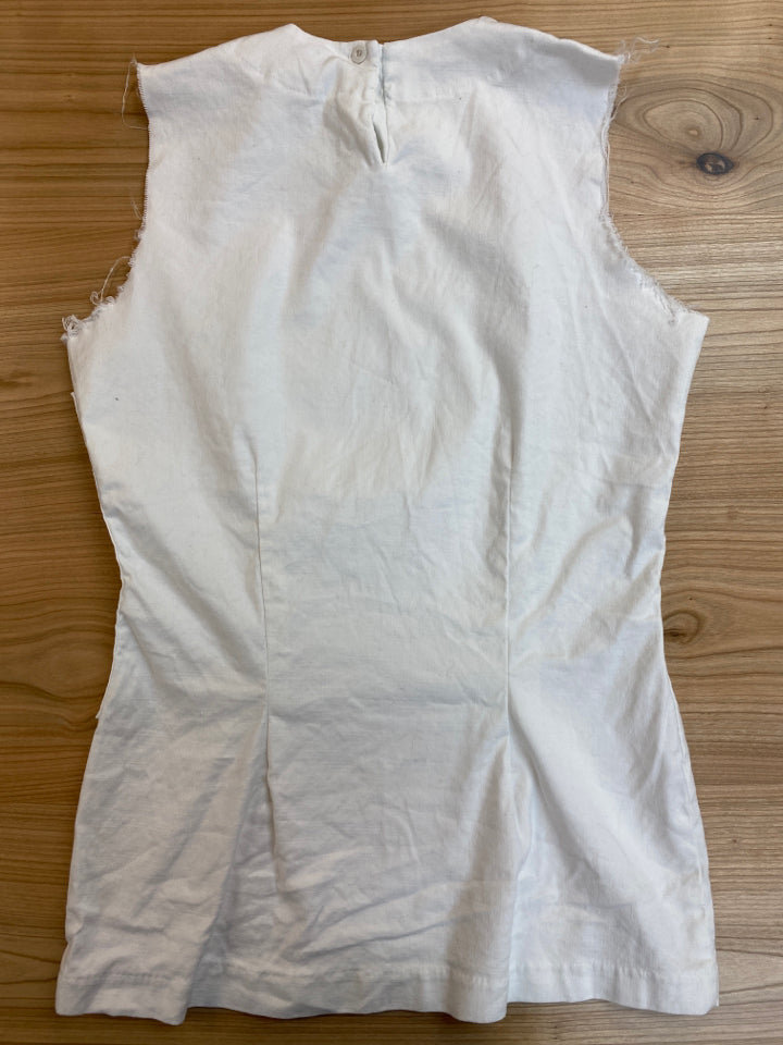 HAZEL BROWN LINEN STRETCH TOP SIZE 2 / SMALL