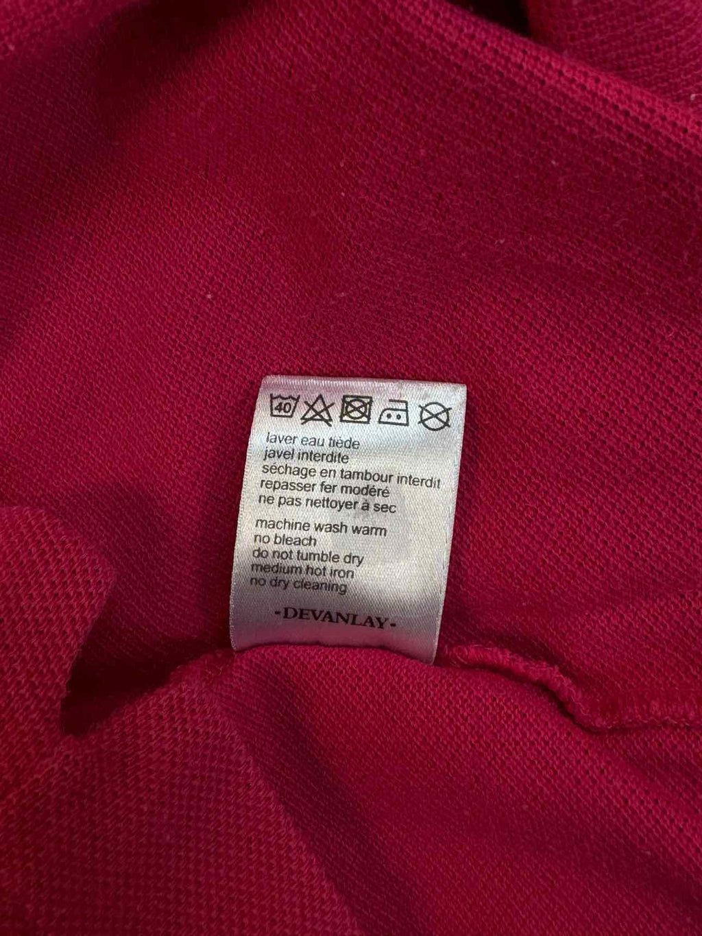 LACOSTE POLO PINK SHIRT SIZE 2XL