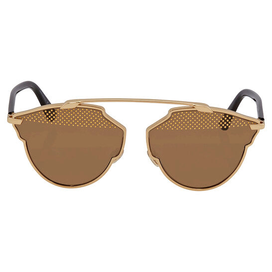 DIOR SO REAL STUDDED SUNGLASSES GOLD/BLACK