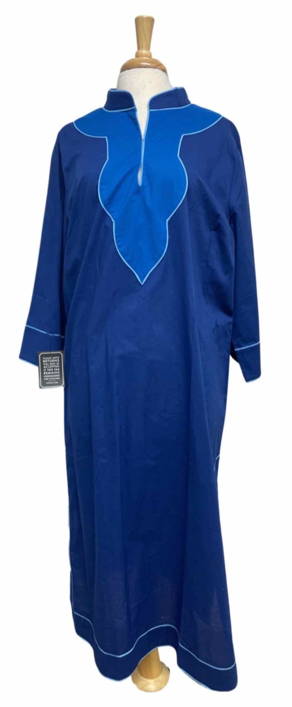 NICOBLU NWT! COBALT NAVY KAFTAN SIZE 1X