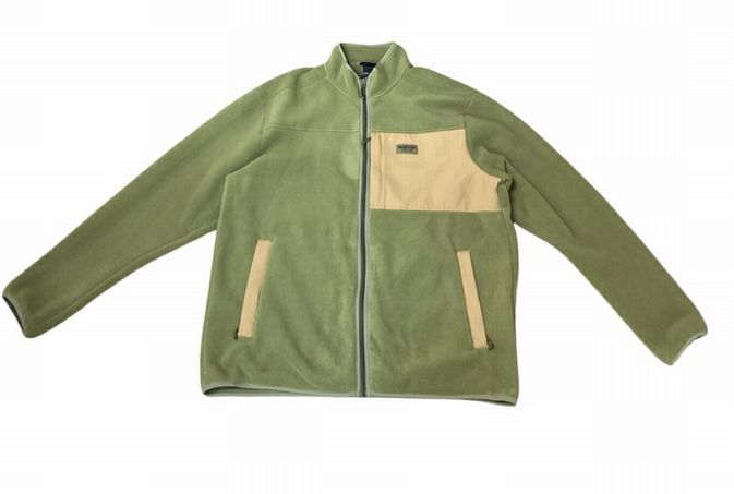 BURTON HEARTH FULL ZIP FLEECE OLIVE MJACKET SIZE XXLARGE